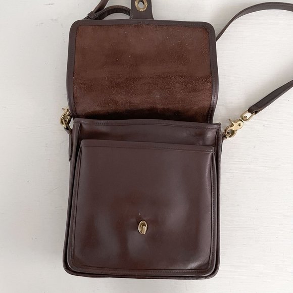 Coach 90s Vintage Brown Leather Station Crossbody Bag 5130 Costa Rica 1999 - Picture 11 of 12
